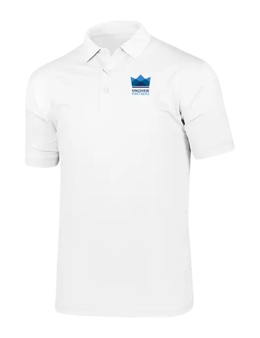 Callaway Vibrant Bright White Ventilated Polo w/Kingsview Partners Logo