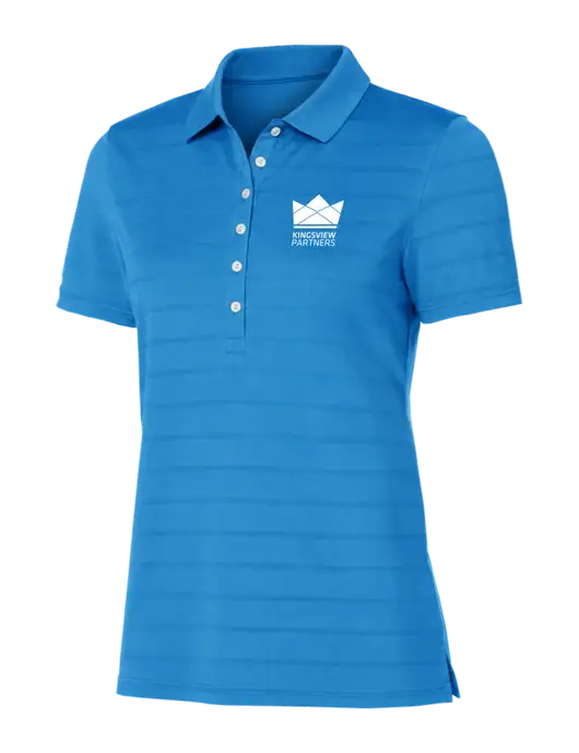Callaway Womens Royal Blue Ventilated Polo w/Kingsview Partners Logo