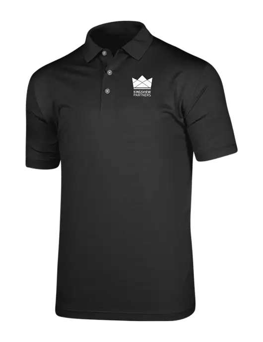 Callaway Vibrant Black Ventilated Polo w/Kingsview Partners Logo