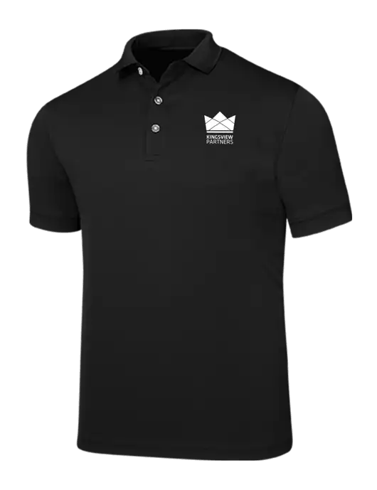 Callaway Ottoman Black Polo w/Kingsview Partners Logo