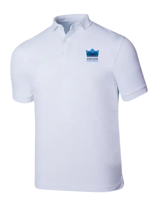 Callaway Ottoman Bright White Polo w/Kingsview Partners Logo