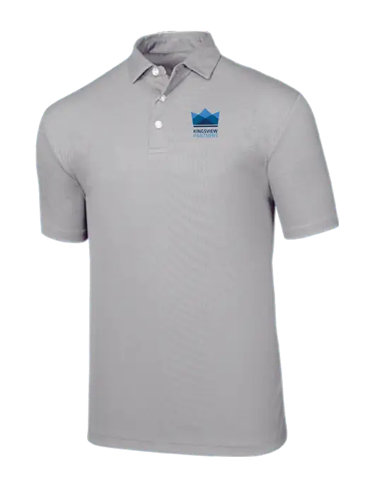Callaway Birdseye Light Grey Polo w/Kingsview Partners Logo