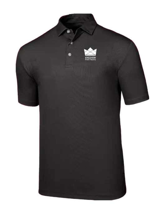 Callaway Birdseye Black Polo w/Kingsview Partners Logo