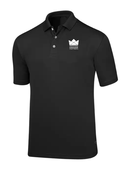 Callaway Core Black Performance Polo w/Kingsview Partners Logo