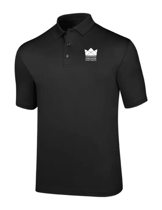 Callaway Opti-Dri Black Chev Polo w/Kingsview Partners Logo