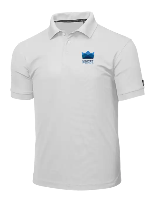 OGIO Bright White Caliber 2.0 Polo w/Kingsview Partners Logo