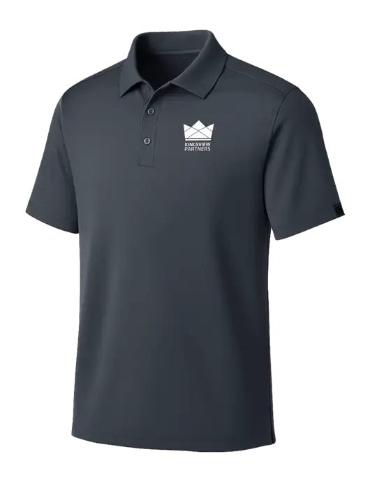 OGIO Dark Grey Framework Polo w/Kingsview Partners Logo