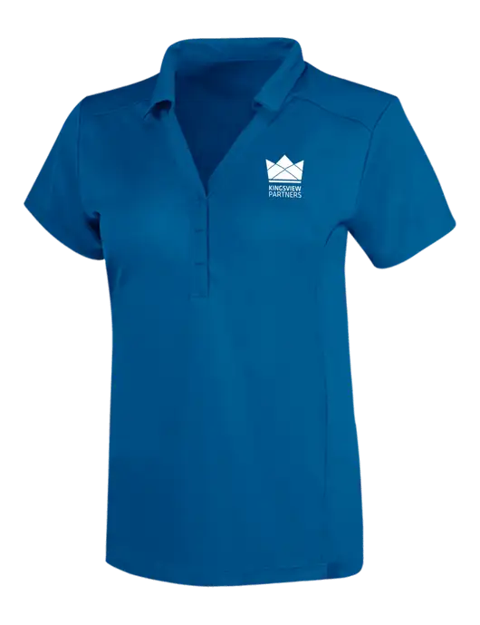 OGIO Royal Blue Womens Framework Polo w/Kingsview Partners Logo