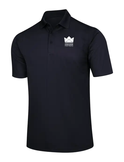 Black Micropique Sport-Wick Polo w/Kingsview Partners Logo