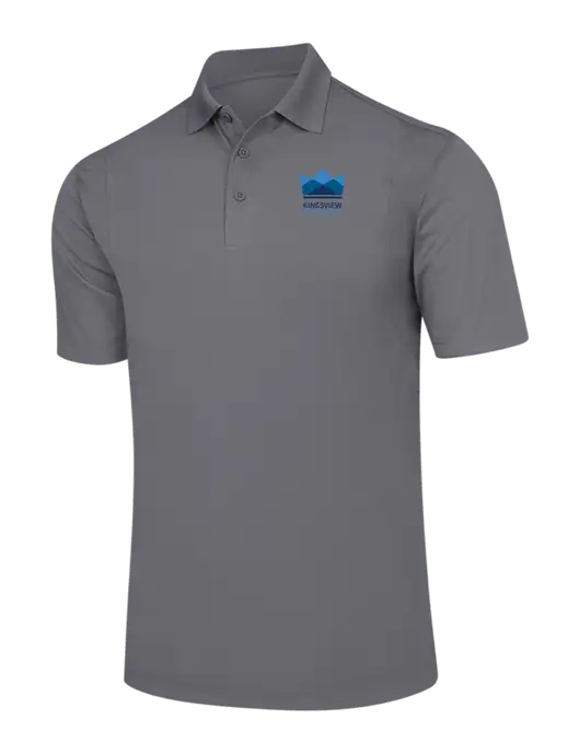 Medium Grey Micropique Sport-Wick Polo w/Kingsview Partners Logo