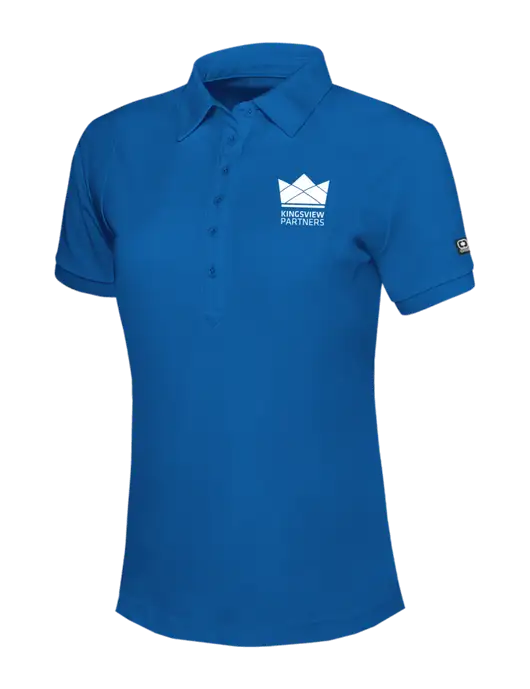 OGIO Womens Royal Blue Jewel Polo w/Kingsview Partners Logo