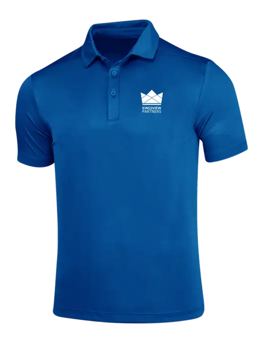 True Royal Posi-UV Pro Polo w/Kingsview Partners Logo