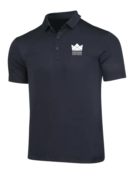 Black Posi-UV Pro Polo w/Kingsview Partners Logo