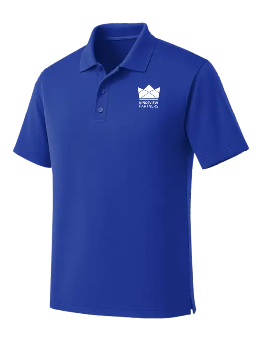 Dark Royal Dry Zone UV Micro Mesh Polo w/Kingsview Partners Logo