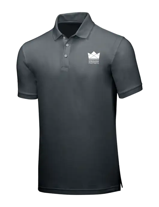 Dark Grey Core Classic Pique w/Kingsview Partners Logo
