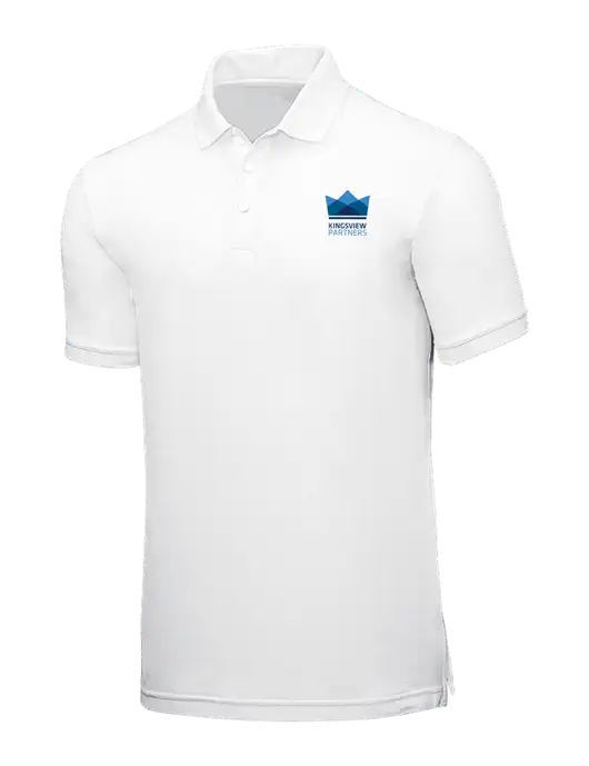 White Core Classic Pique w/Kingsview Partners Logo