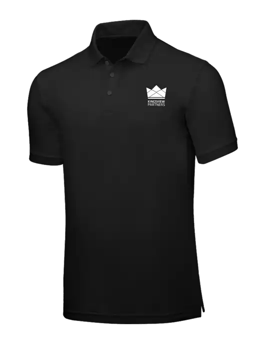 Black Core Classic Pique w/Kingsview Partners Logo