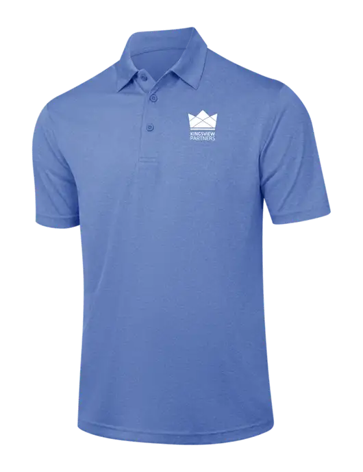 Royal Heather Contender Polo w/Kingsview Partners Logo
