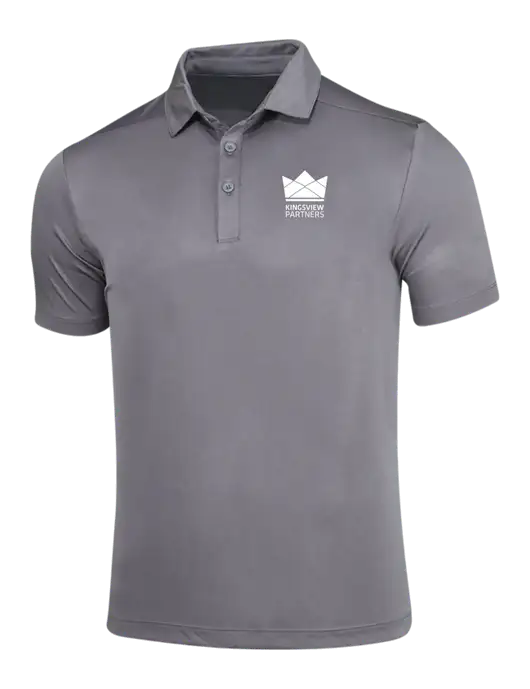 Dark Smoke Grey Posi-UV Pro Polo w/Kingsview Partners Logo