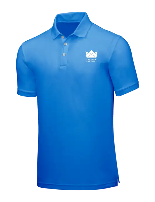Light Royal Blue Core Classic Pique w/Kingsview Partners Logo