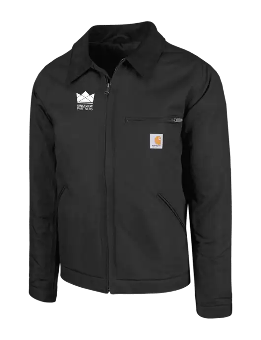 Carhartt Black Duck Detroit Jacket w/Kingsview Partners Logo