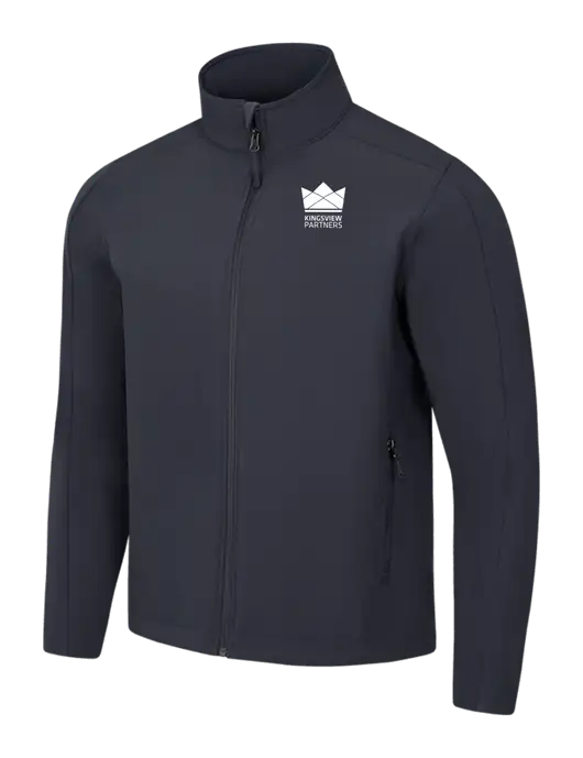 Charcoal Grey Core Soft Shell Jacket w/Kingsview Partners Logo