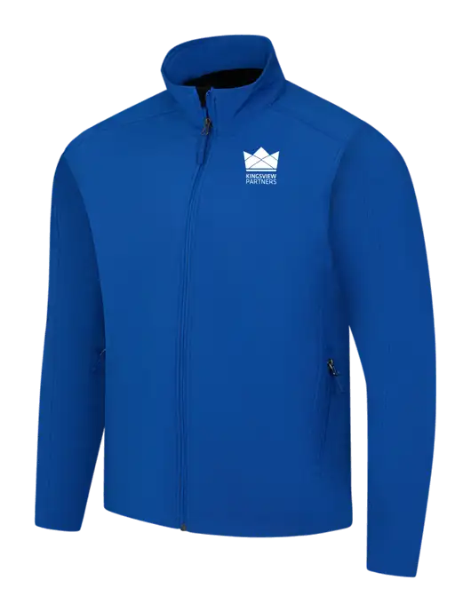 Dark Royal Core Soft Shell Jacket w/Kingsview Partners Logo