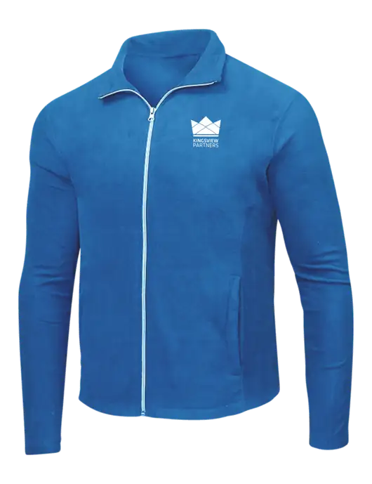 Light Royal Microfleece Jacket w/Kingsview Partners Logo