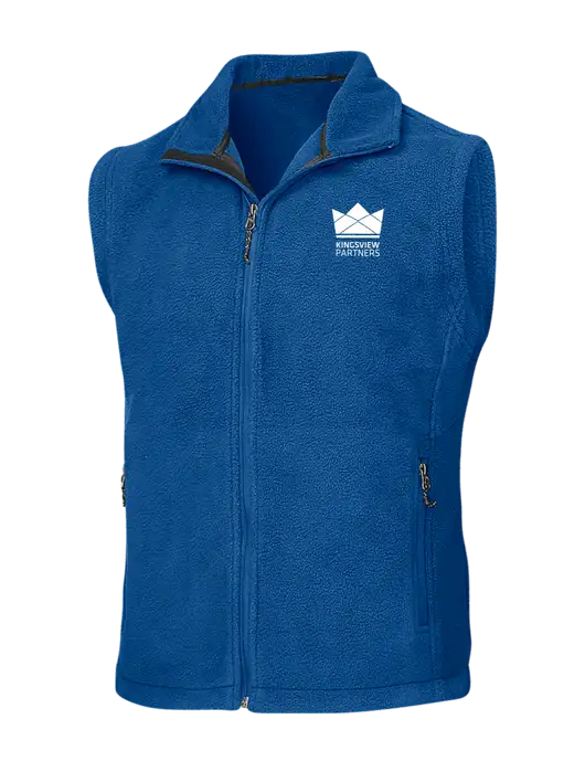 Royal Fleece Vest w/Kingsview Partners Logo