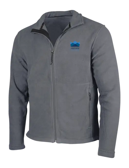 Medium Grey Fleece Jacket w/Kingsview Partners Logo
