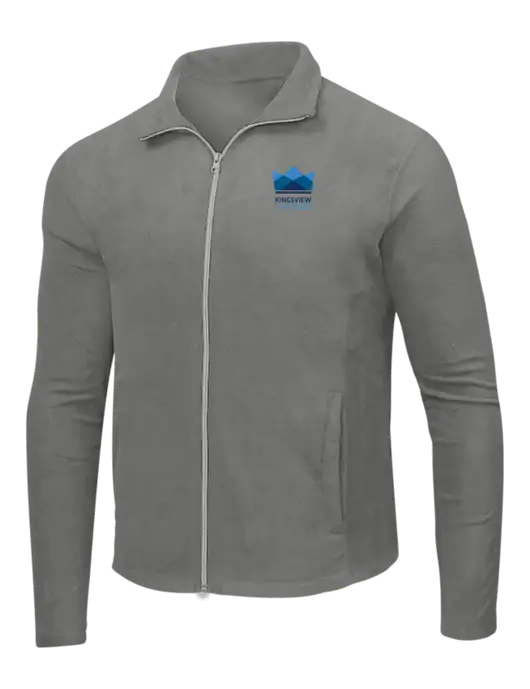 Medium Grey Microfleece Jacket w/Kingsview Partners Logo