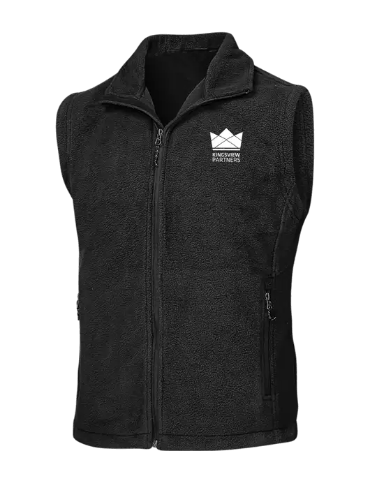 Black Fleece Vest w/Kingsview Partners Logo
