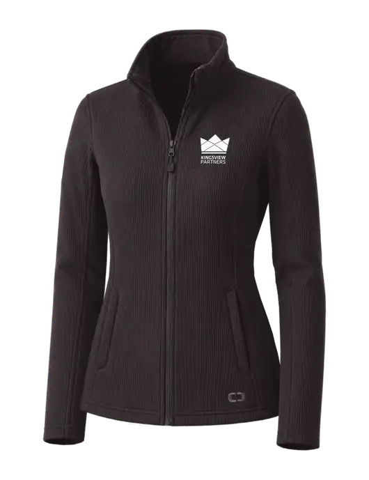 OGIO Blacktop Womens Grit Fleece Jacket w/Kingsview Partners Logo