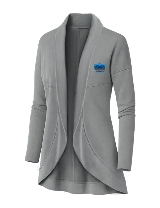 OGIO Light Grey Heather Womens Luuma Cocoon Fleece w/Kingsview Partners Logo