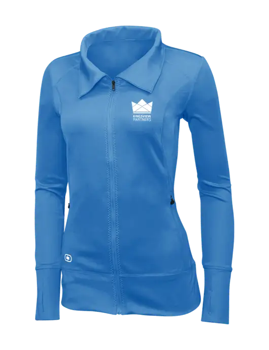 OGIO Royal Blue Womens Endurance Fulcrum Full-Zip w/Kingsview Partners Logo