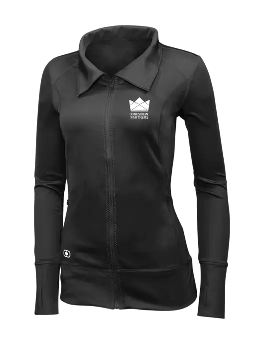 OGIO Blacktop Womens Endurance Fulcrum Full-Zip w/Kingsview Partners Logo