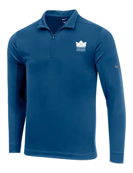 NIKE Dark Royal Dry 1/2 Zip Cover-Up w/Kingsview Partners Logo