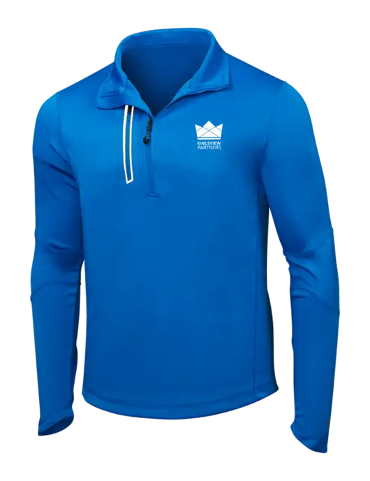 OGIO Electric Blue Endurance Fulcrum 1/4 Zip w/Kingsview Partners Logo