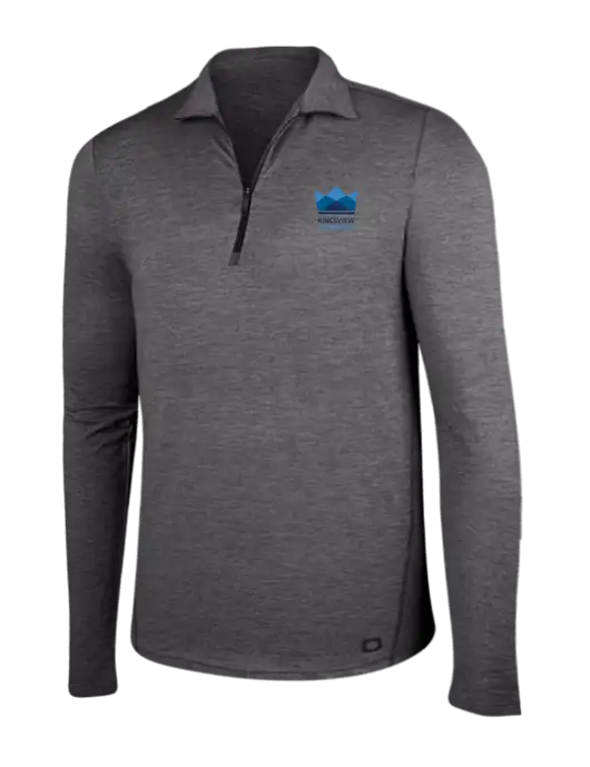OGIO Gear Grey Heather Endurance Force 1/4 Zip w/Kingsview Partners Logo