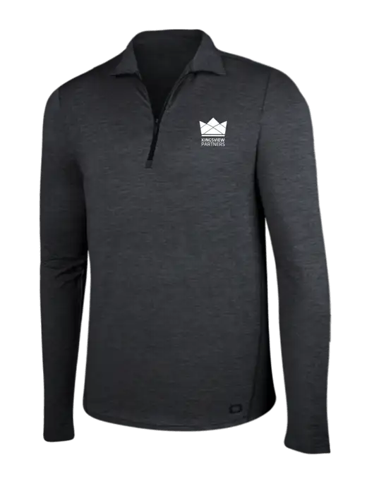 OGIO Blacktop Heather Endurance Force 1/4 Zip w/Kingsview Partners Logo