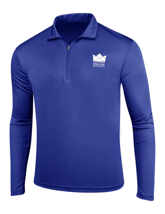 Dark Royal PosiCharge Competitor 1/4 Zip Pullover w/Kingsview Partners Logo