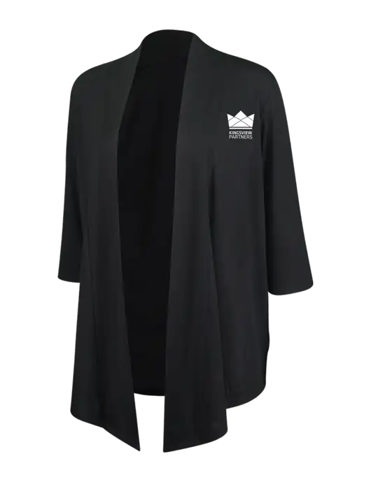 Black Womens Concept Shrug w/Kingsview Partners Logo