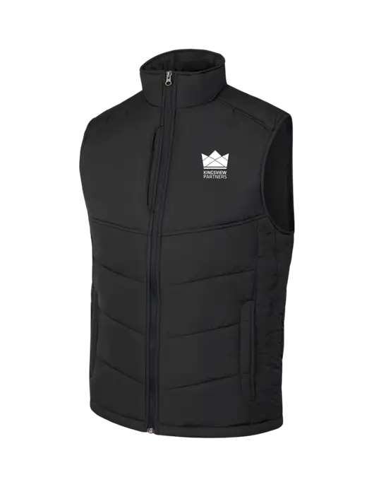 Black/Black Puffy Vest w/Kingsview Partners Logo