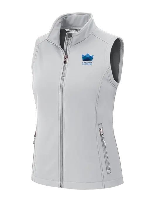 Marshmellow Womens Core Soft Shell Vest w/Kingsview Partners Logo