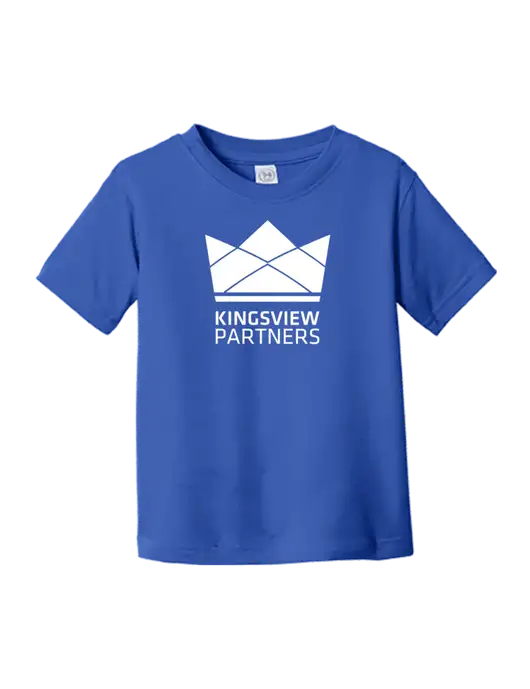 Rabbit Skins Royal Toddler Fine Jersey Tee w/Kingsview Partners Logo