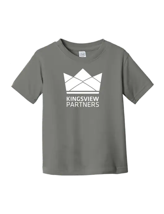 Rabbit Skins Charcoal Toddler Fine Jersey Tee w/Kingsview Partners Logo