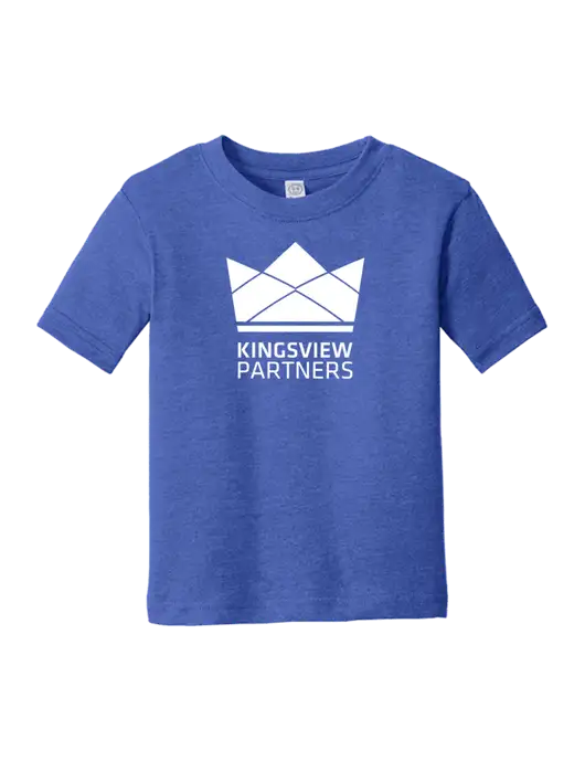 Rabbit Skins Vintage Royal Toddler Fine Jersey Tee w/Kingsview Partners Logo
