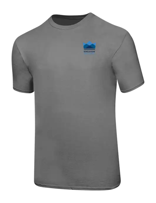 Ring Spun Medium Grey 4.5 oz T-Shirt w/Kingsview Partners Logo