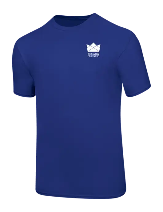 Ring Spun Royal 4.5 oz T-Shirt w/Kingsview Partners Logo