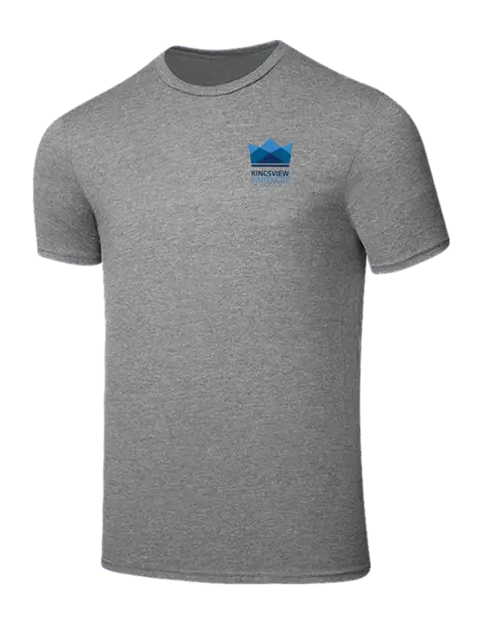 Seriously Soft Grey Frost T-Shirt w/Kingsview Partners Logo